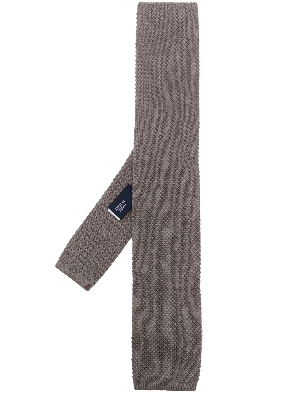 Polo Ralph Lauren square-tip knitted tie - Grey von Polo Ralph Lauren