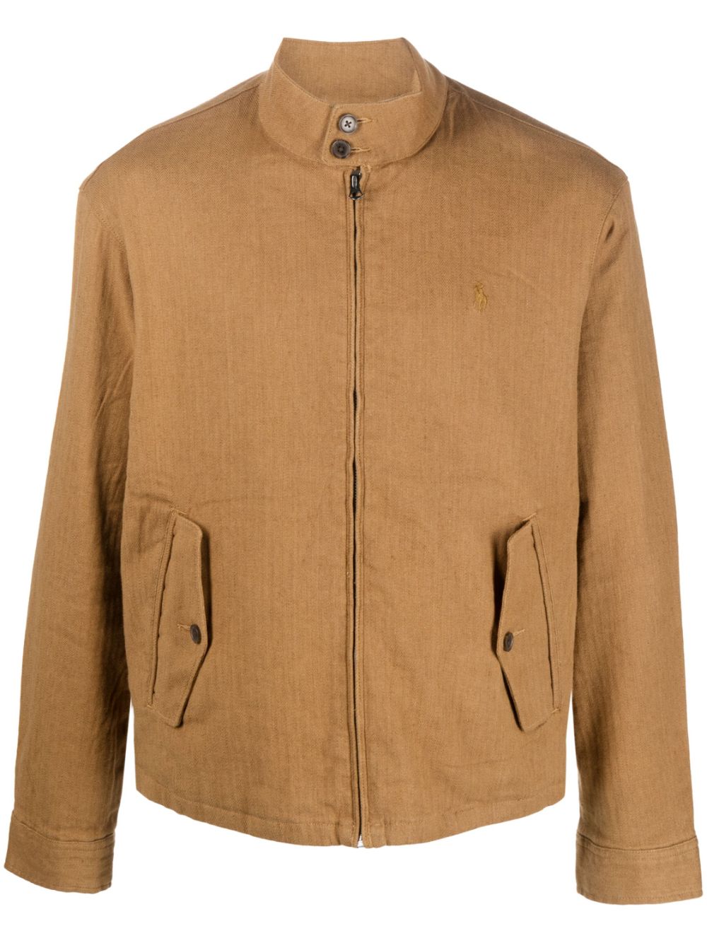 Polo Ralph Lauren stand-up collar shirt jacket - Brown von Polo Ralph Lauren