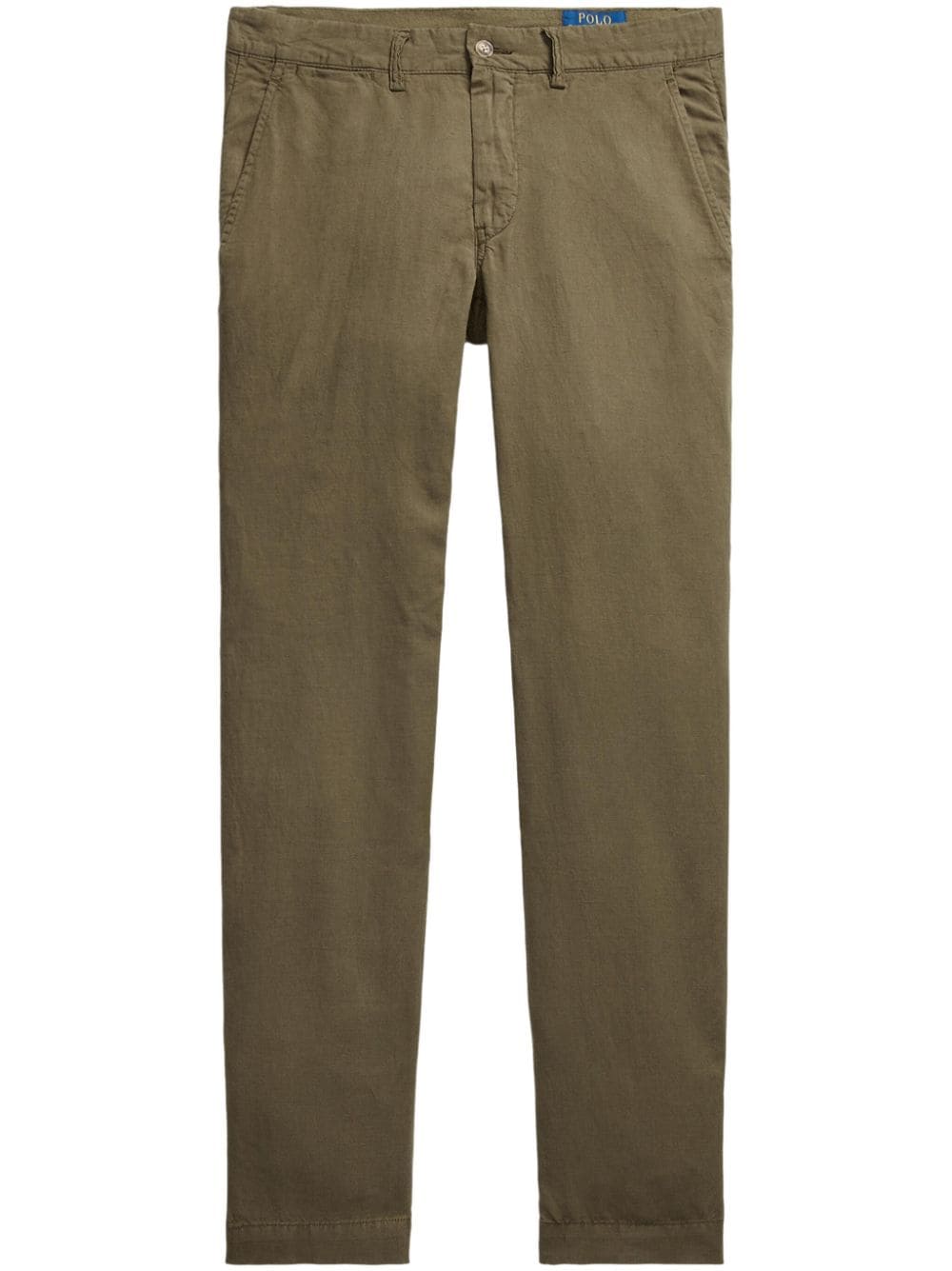 Polo Ralph Lauren straight-leg linen-cotton trousers - Green von Polo Ralph Lauren
