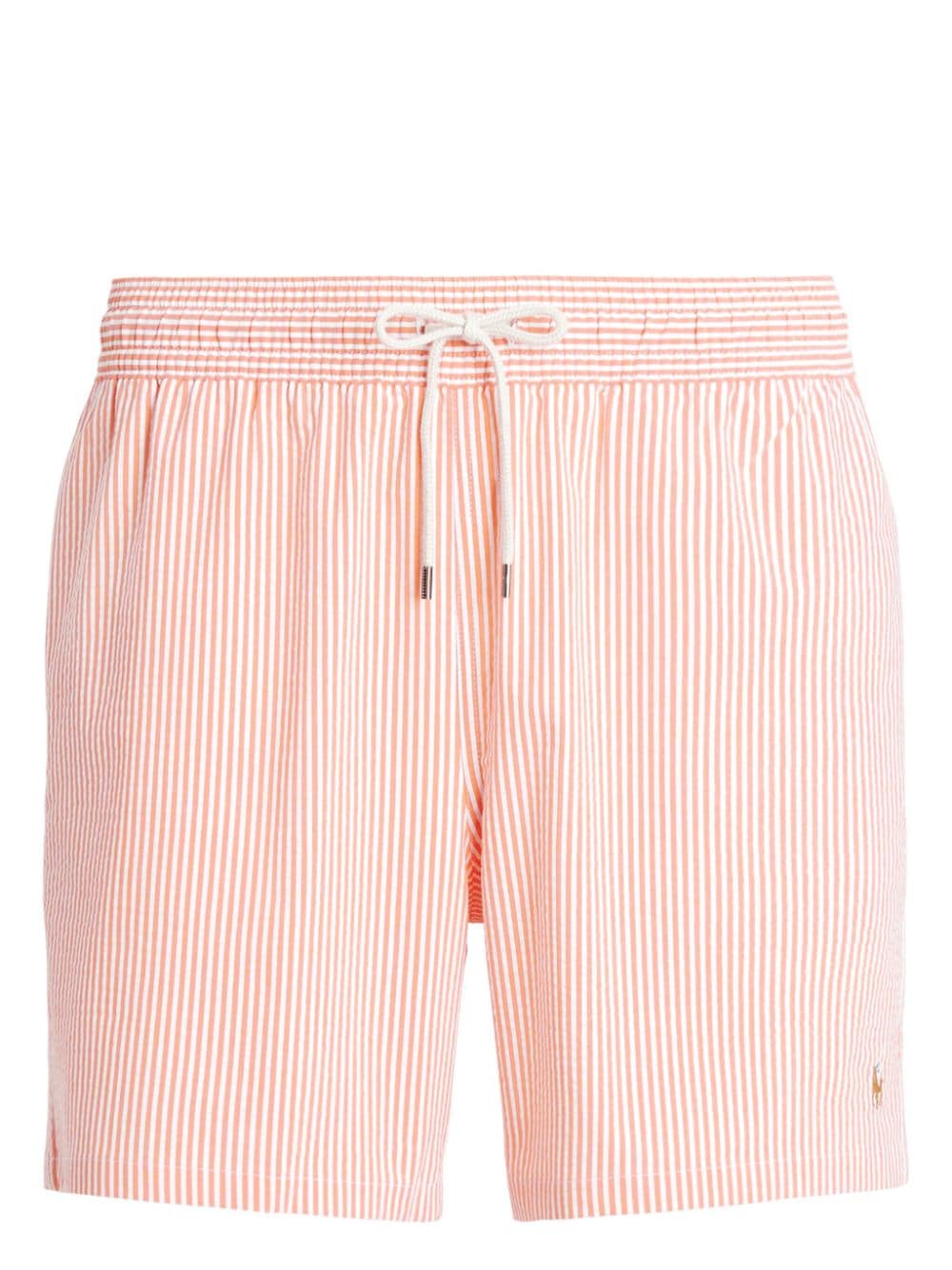 Polo Ralph Lauren stripe-pattern swim shorts - Orange von Polo Ralph Lauren
