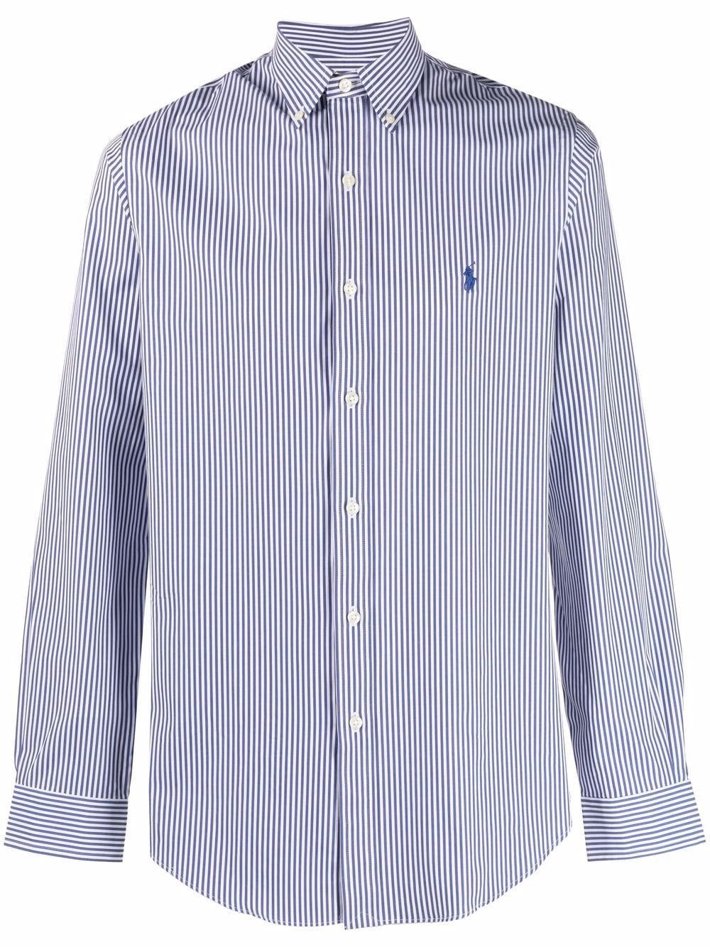 Polo Ralph Lauren stripe-print long-sleeved shirt - Blue von Polo Ralph Lauren