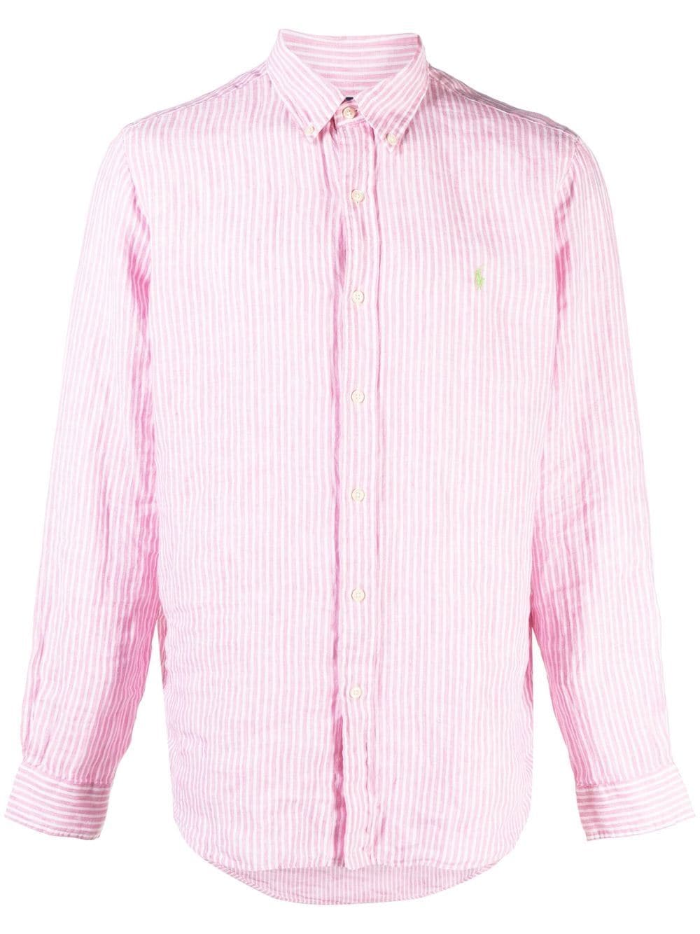 Polo Ralph Lauren striped button-down shirt - Pink von Polo Ralph Lauren