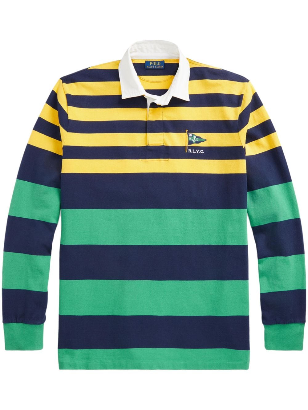 Polo Ralph Lauren striped cotton polo shirt - Blue von Polo Ralph Lauren