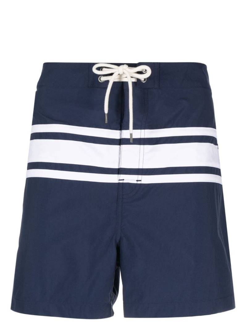 Polo Ralph Lauren striped drawstring-fastening swim shorts - Blue von Polo Ralph Lauren