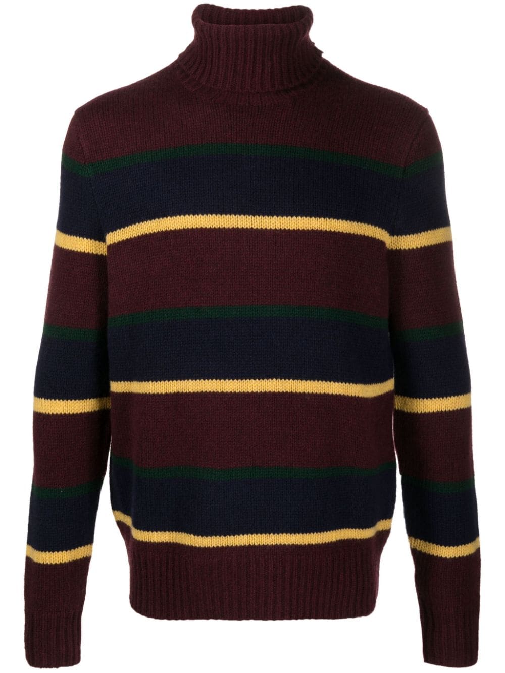 Polo Ralph Lauren striped roll-neck jumper - Red von Polo Ralph Lauren