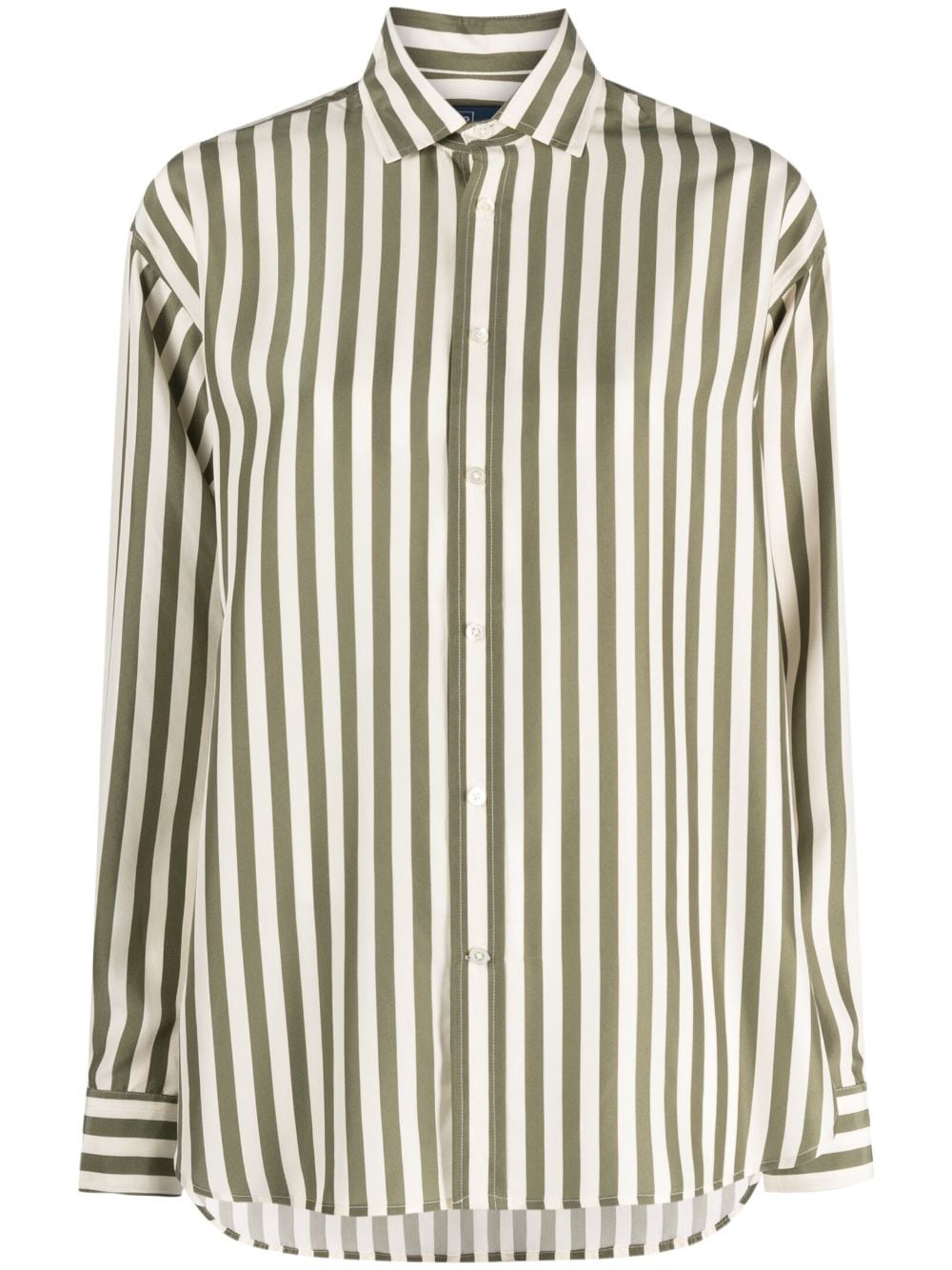 Polo Ralph Lauren striped silk shirt - Green von Polo Ralph Lauren
