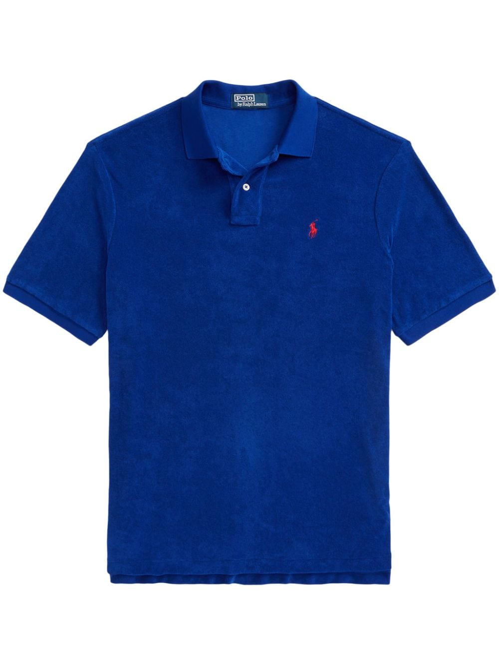 Polo Ralph Lauren terry cloth-effect polo shirt - Blue von Polo Ralph Lauren