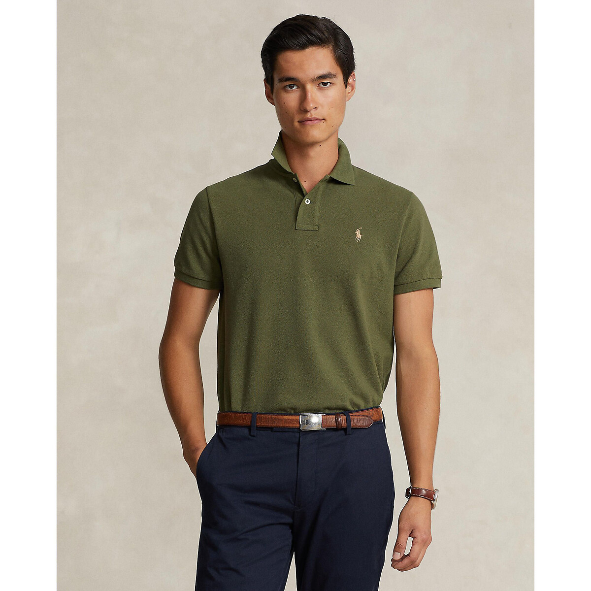 Polo manches courtes slim coton basic mesh von Polo Ralph Lauren