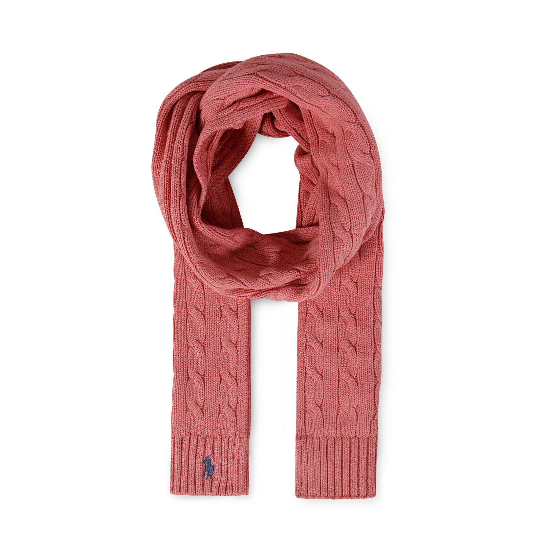 Schal Polo Ralph Lauren Ct Cbl Scarf 455888195003 Pink von Polo Ralph Lauren