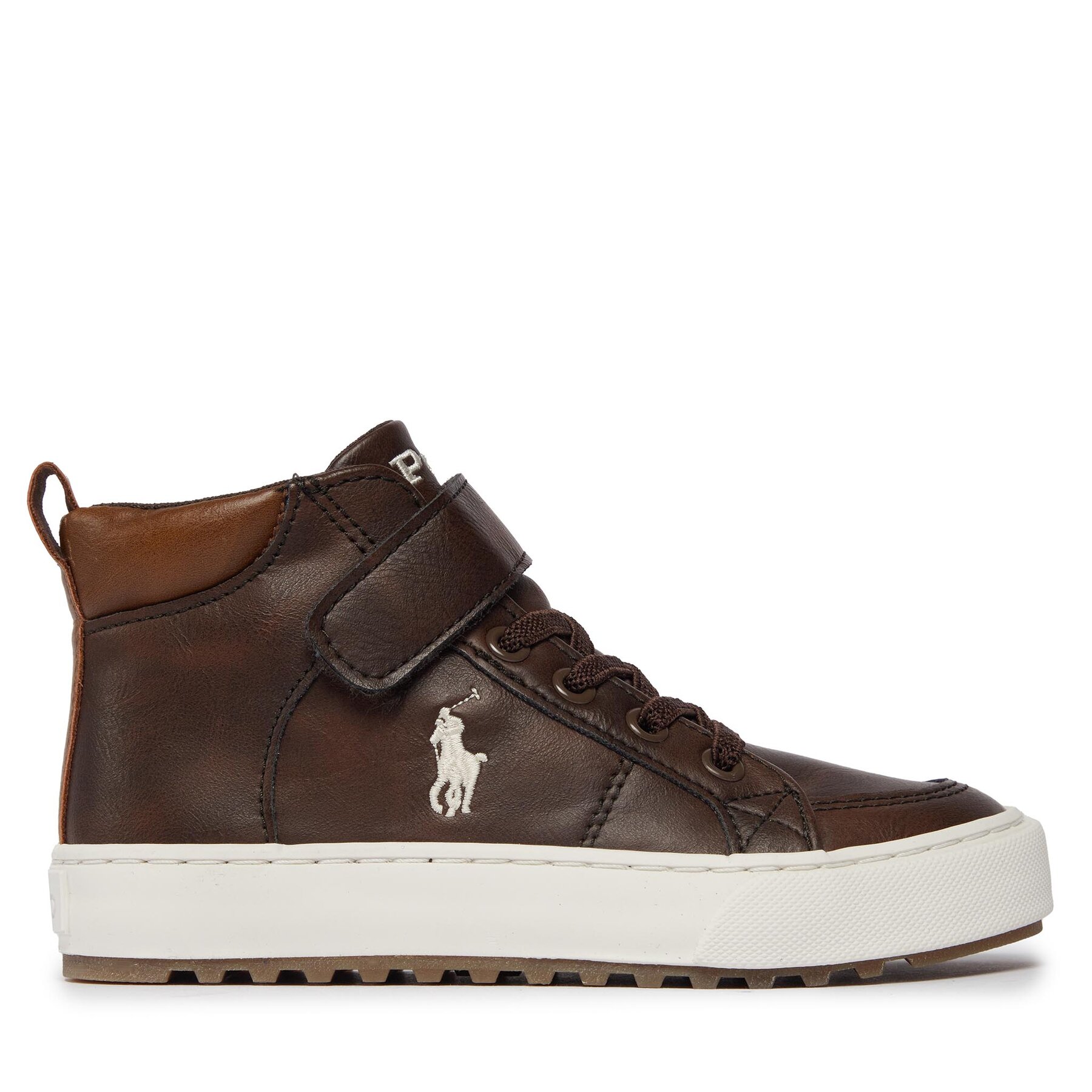 Schnürschuhe Polo Ralph Lauren Jaxson Ps RF104243 Chocolate/Cream von Polo Ralph Lauren