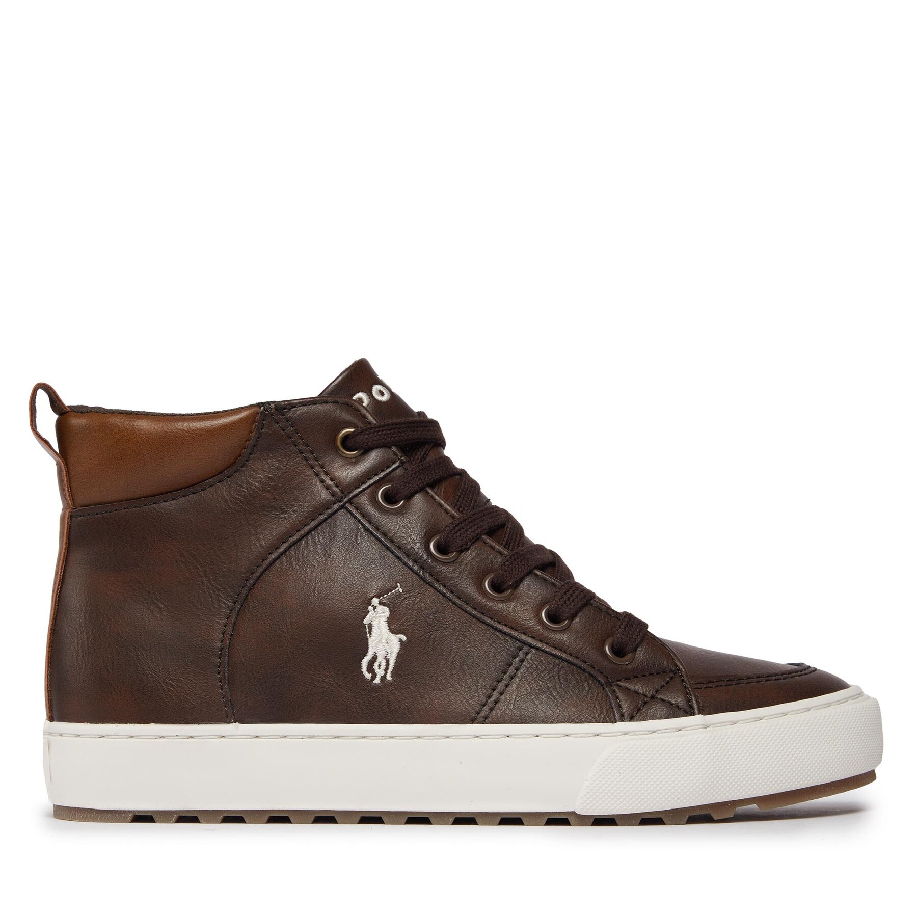 Sneakers Polo Ralph Lauren RF104242 CHOCOLATE BURNISHED W/ CREAM von Polo Ralph Lauren