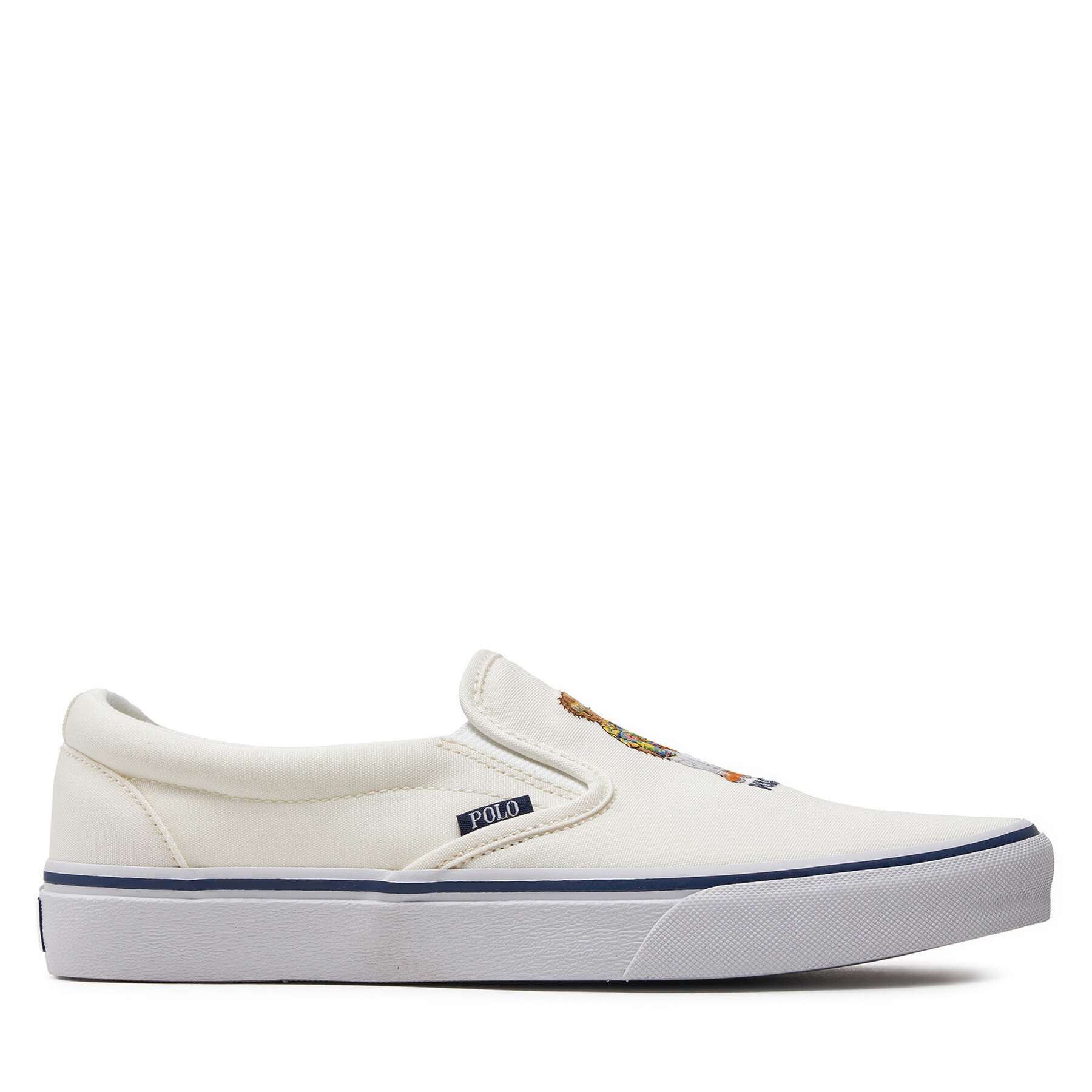 Sneakers aus Stoff Polo Ralph Lauren 816934057002 Deckwash White Bear von Polo Ralph Lauren