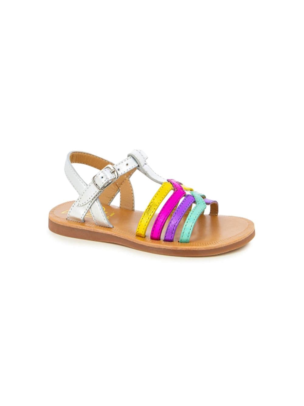 Pom D'api Plagette New Salome leather sandals - Silver von Pom D'api