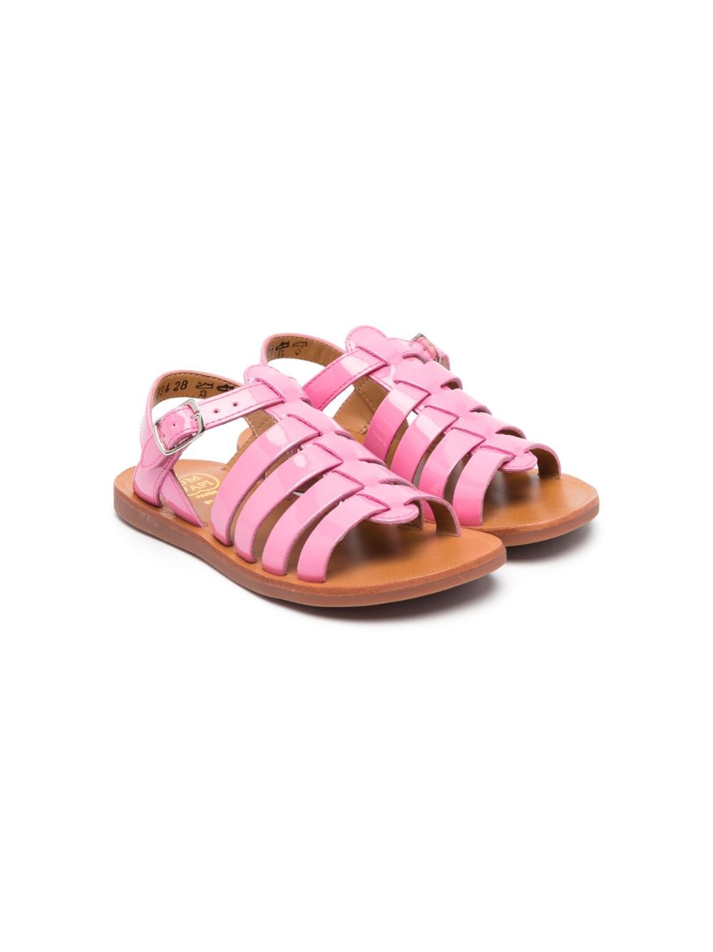 Pom D'api patent leather open-toe sandals - Pink von Pom D'api