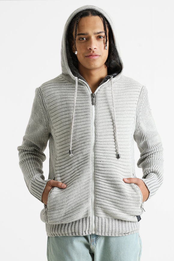 Poolman Gefütterte Strickjacke | Light Grey | Herren  | L