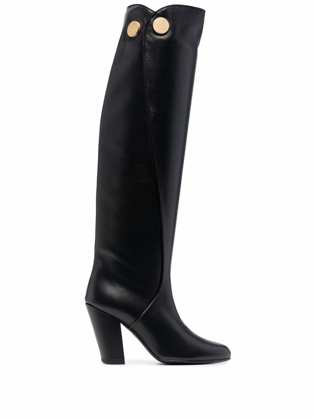 Ports 1961 button-embossed knee-high boots - Black von Ports 1961