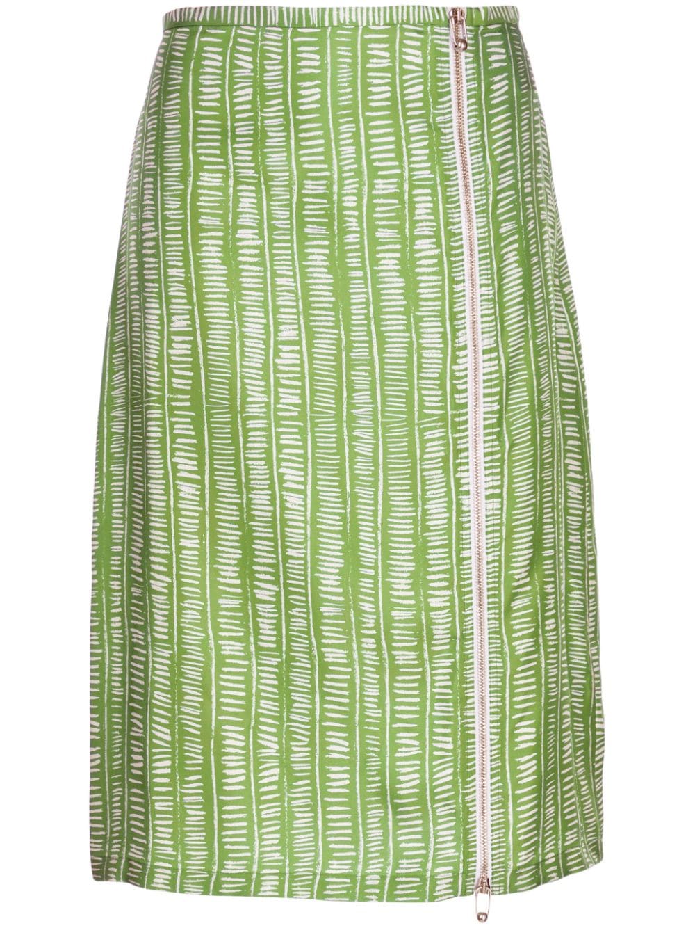 Ports 1961 geometric-print silk skirt - Green von Ports 1961