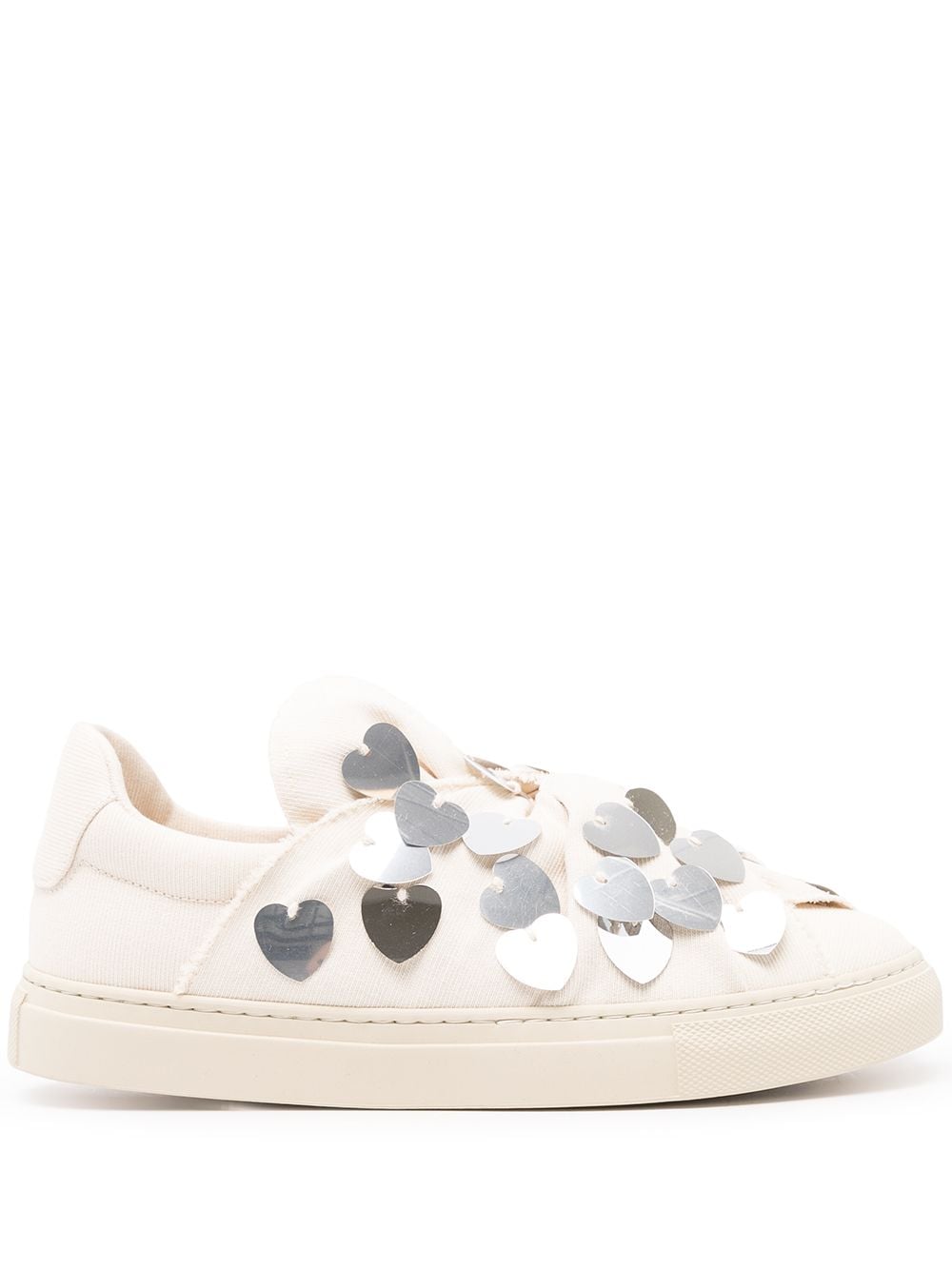 Ports 1961 heart-embellished low-top sneakers - Neutrals von Ports 1961