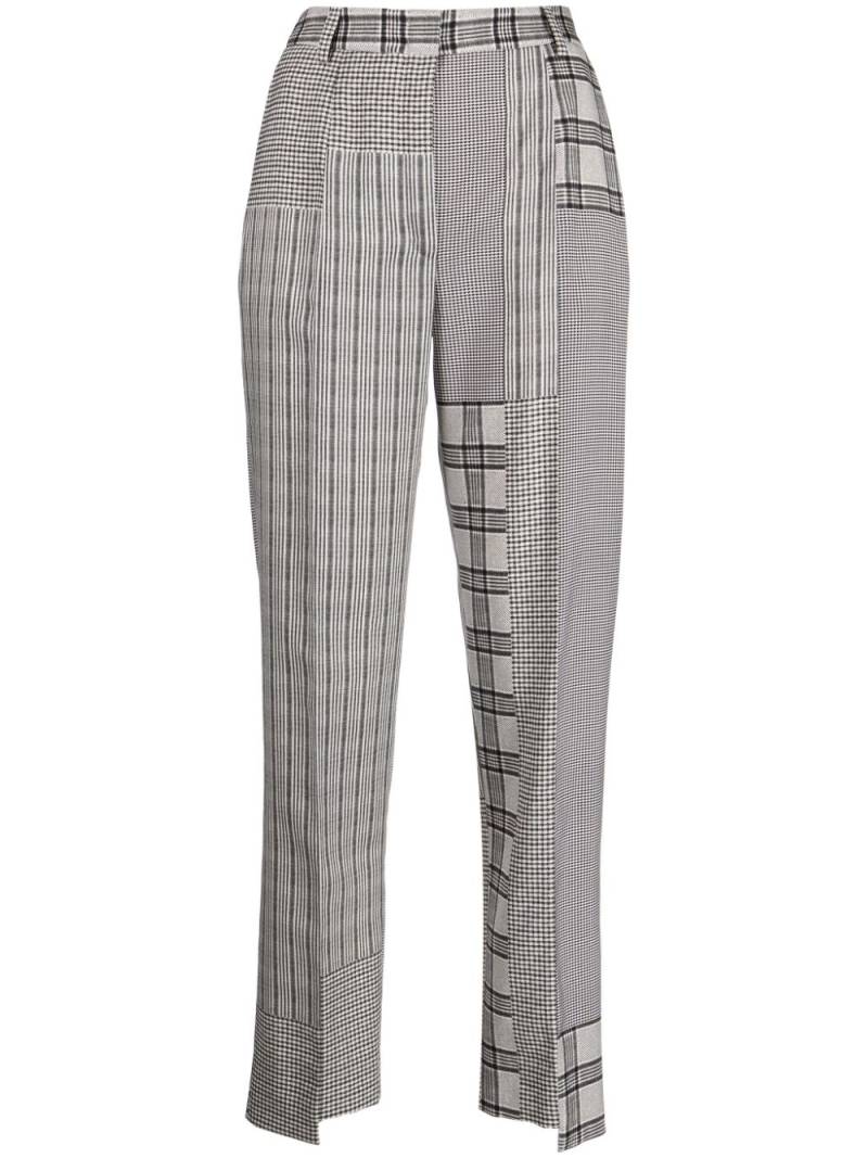 Ports 1961 mix-print tailored wool trousers - Grey von Ports 1961