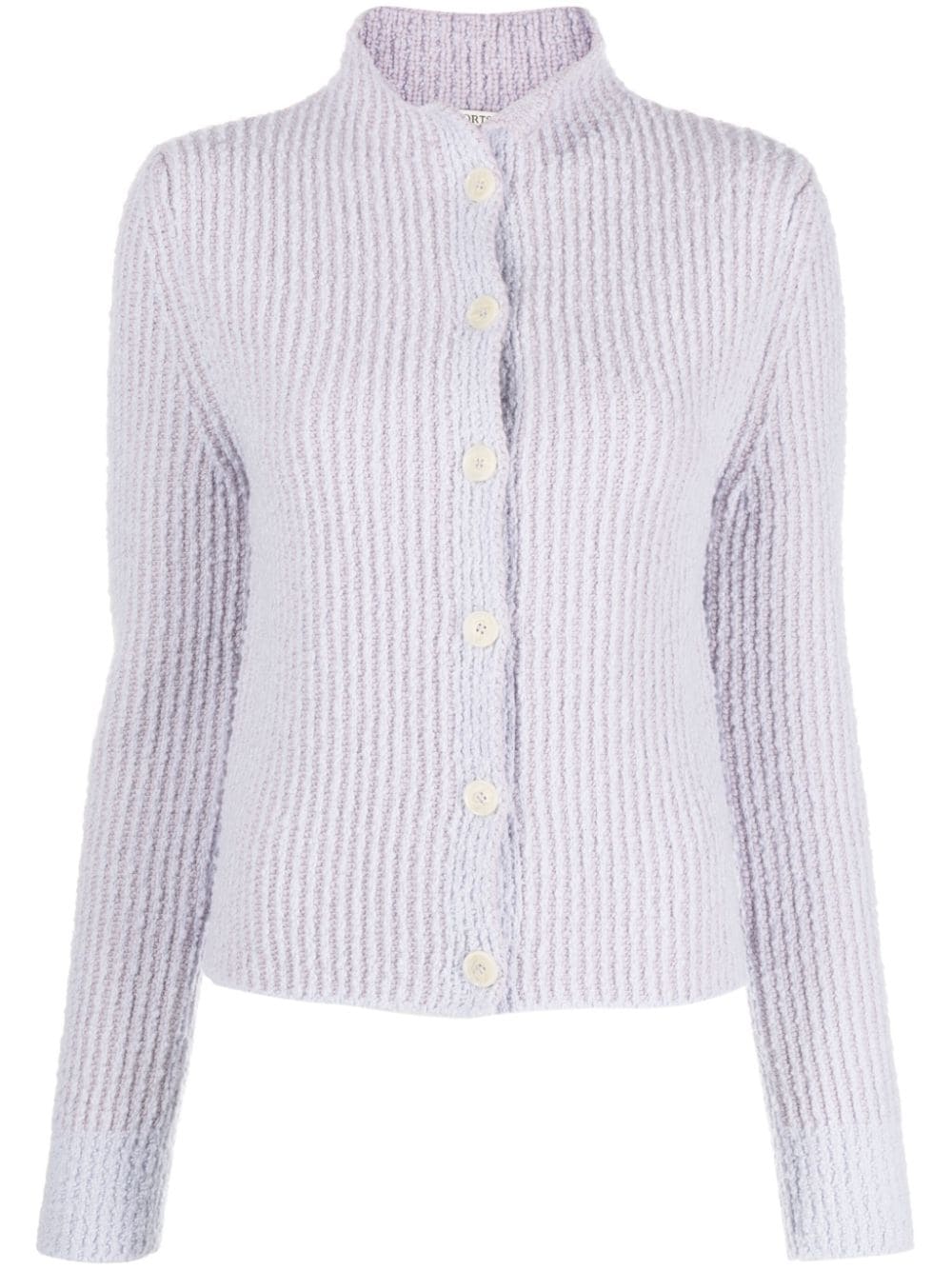 Ports 1961 ribbed-knit wool blend cardigan - Blue von Ports 1961