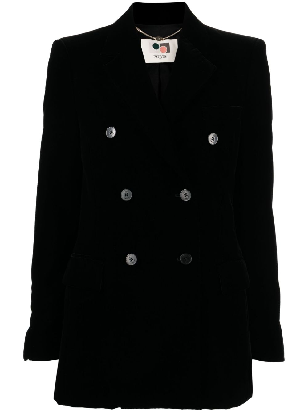 Ports 1961 tailored double-breasted blazer - Black von Ports 1961