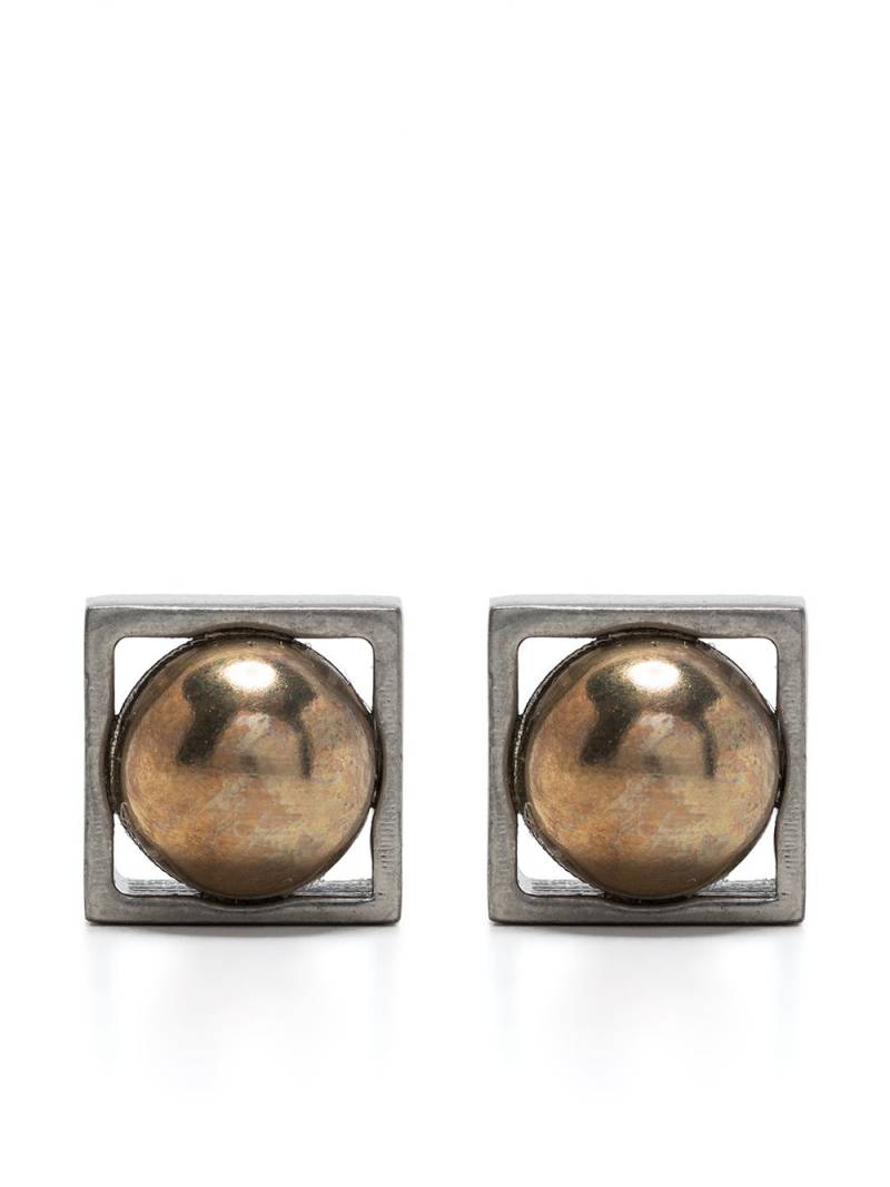 Ports 1961 two-tone stud earrings - Gold von Ports 1961