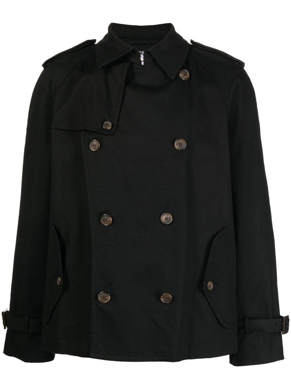 Ports V double-breasted button jacket - Black von Ports V