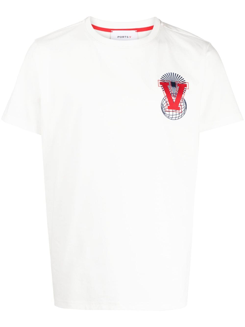 Ports V logo-embroidered T-shirt - White von Ports V