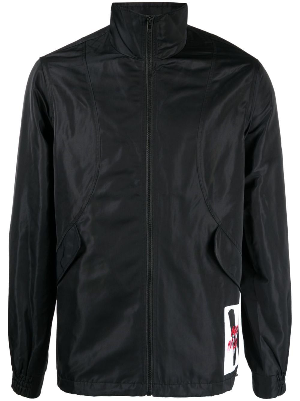 Ports V logo-patch zip-up jacket - Black von Ports V