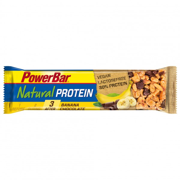 PowerBar - Natural Protein (Vegan) Banana Chocolate - Recoveryriegel Gr 40 g banana chocolate von PowerBar