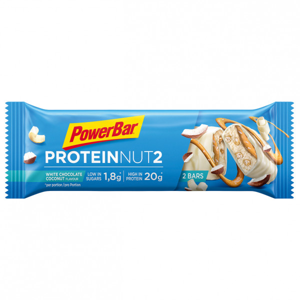 PowerBar - Protein Nut2 White Chocolate Coconut - Recoveryriegel Gr 2 x 22,5 g milk choco hazelnut von PowerBar