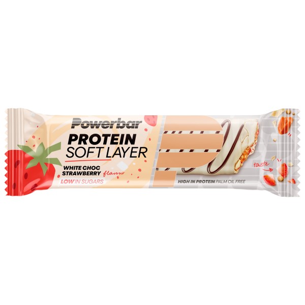 PowerBar - Protein Soft Layer White Choc Strawberry - Recoveryriegel Gr 40 g weiß von PowerBar