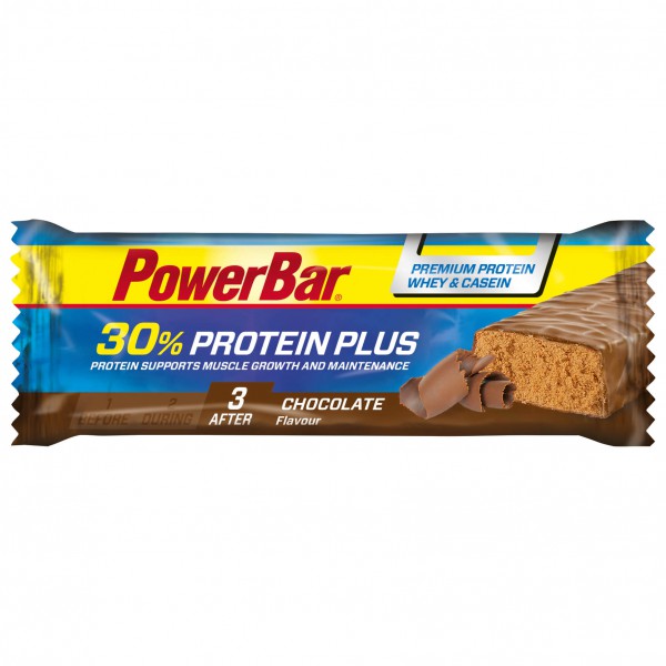PowerBar - ProteinPlus Chocolate - Energieriegel Gr 55 g chocolate von PowerBar