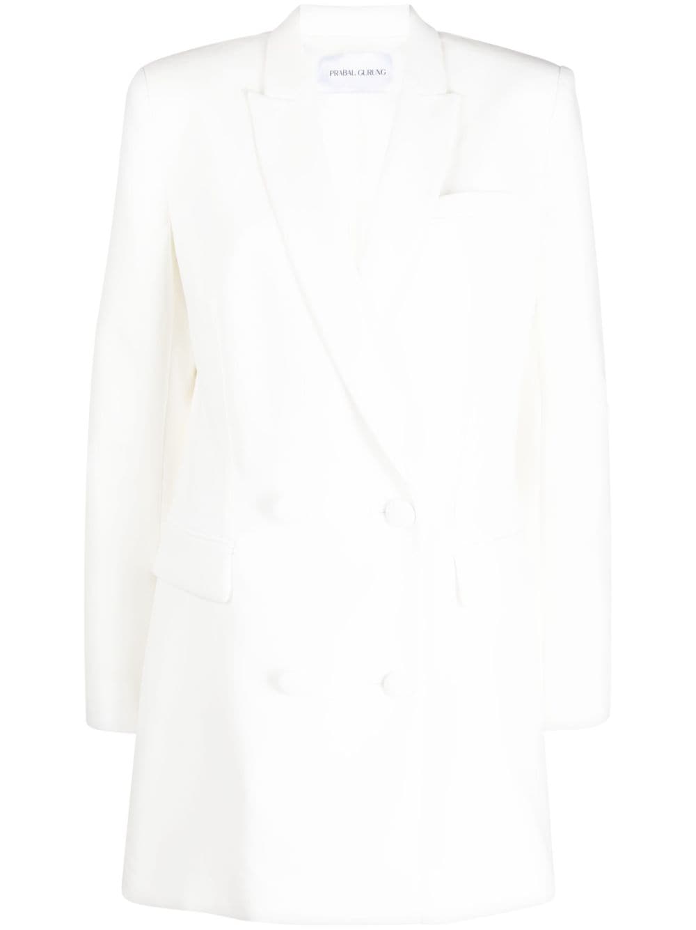 Prabal Gurung double-breasted fitted blazer - White von Prabal Gurung