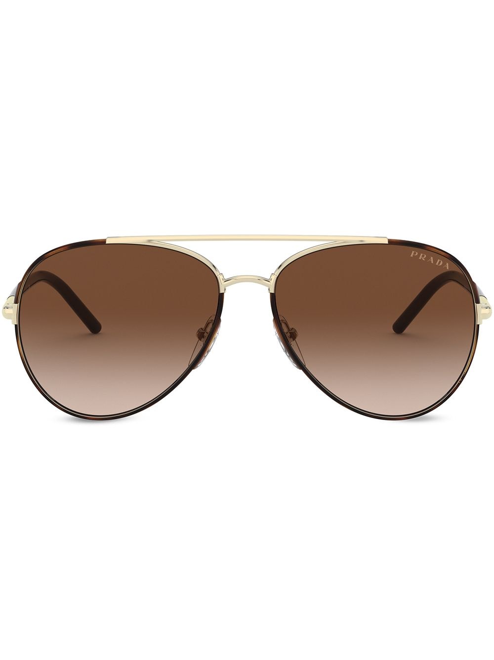 Prada Eyewear Decode pilot-frame sunglasses - Brown von Prada Eyewear