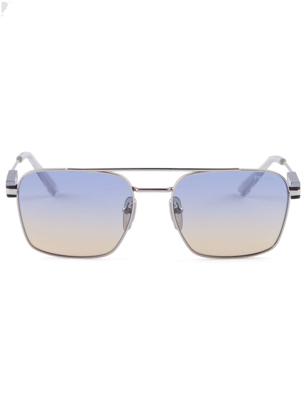 Prada Eyewear rectangle-frame sunglasses - Silver von Prada Eyewear