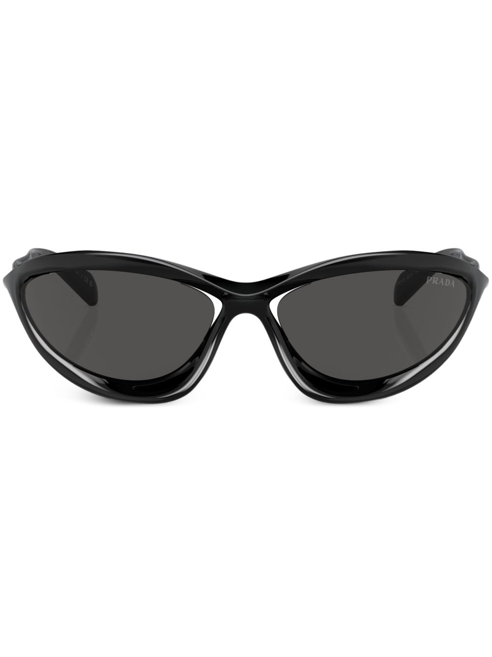 Prada Eyewear Prada PR A23S aviator frame sunglasses - Black von Prada Eyewear