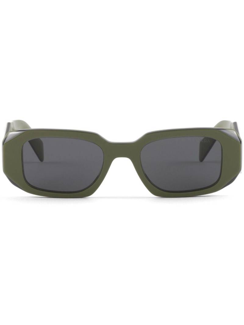 Prada Eyewear Symbole rectangle-frame sunglasses - Green von Prada Eyewear