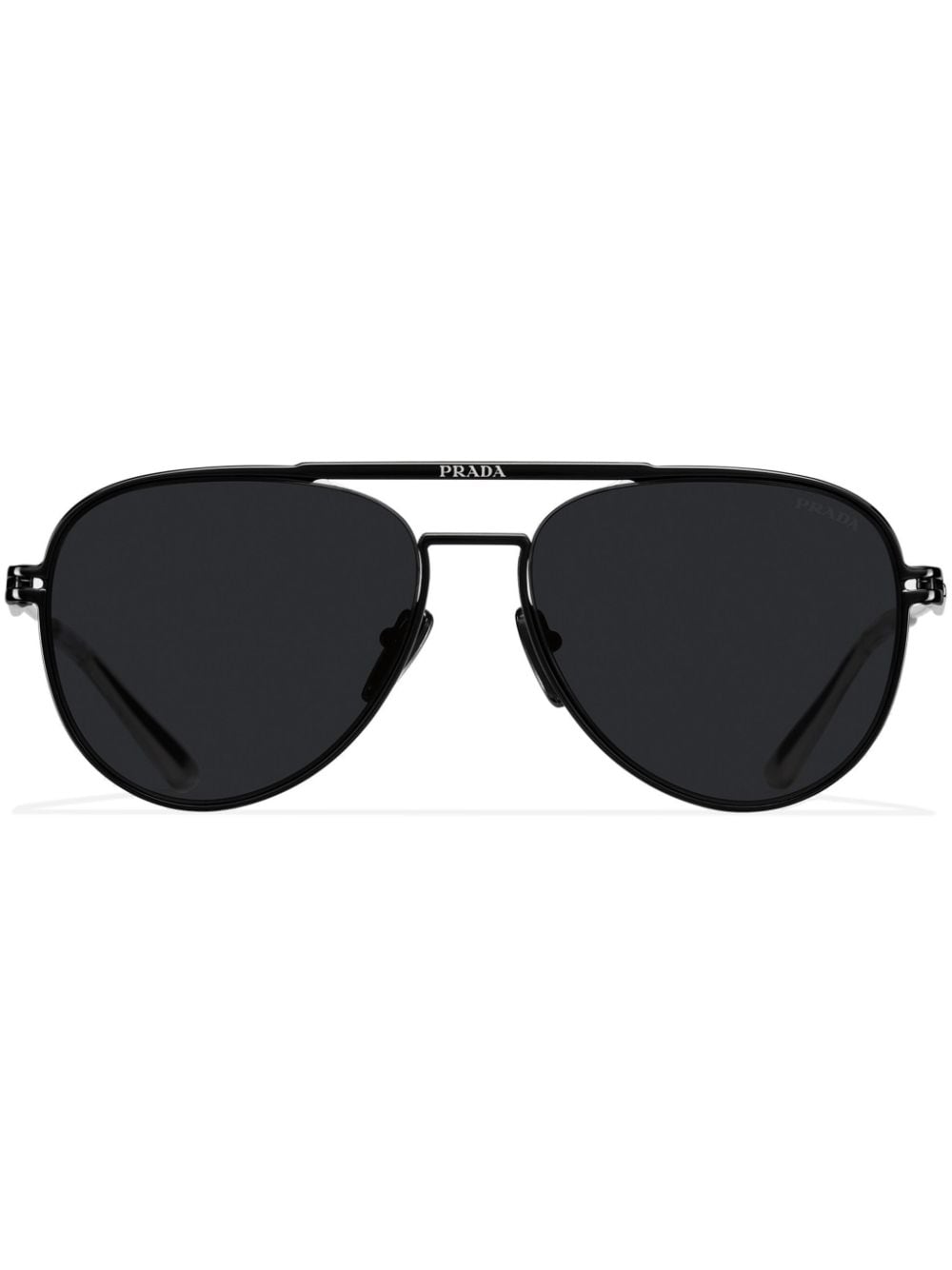Prada Eyewear SPR54Z pilot-frame sunglasses - Black von Prada Eyewear