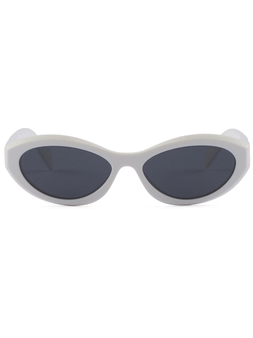 Prada Eyewear Symbole oval-frame sunglasses - White von Prada Eyewear