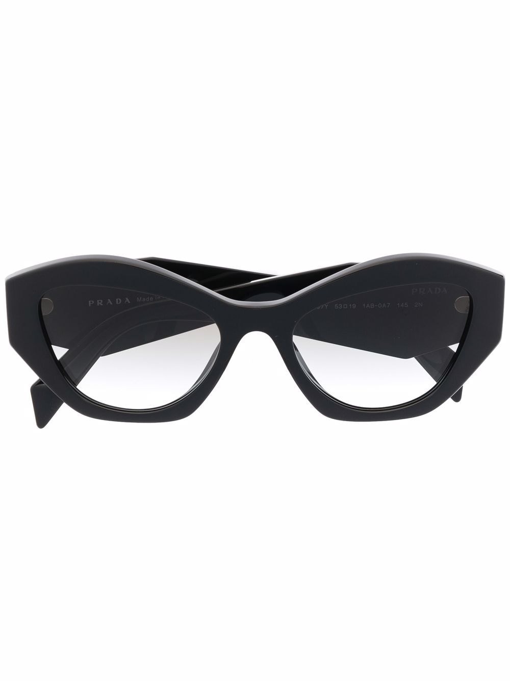 Prada Eyewear angular-frame sunglasses - Black von Prada Eyewear