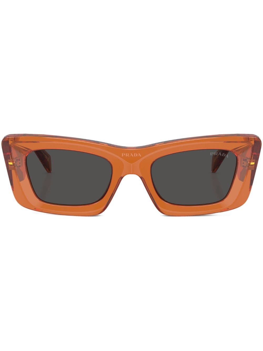 Prada Eyewear cat-eye frame sunglasses - Orange von Prada Eyewear