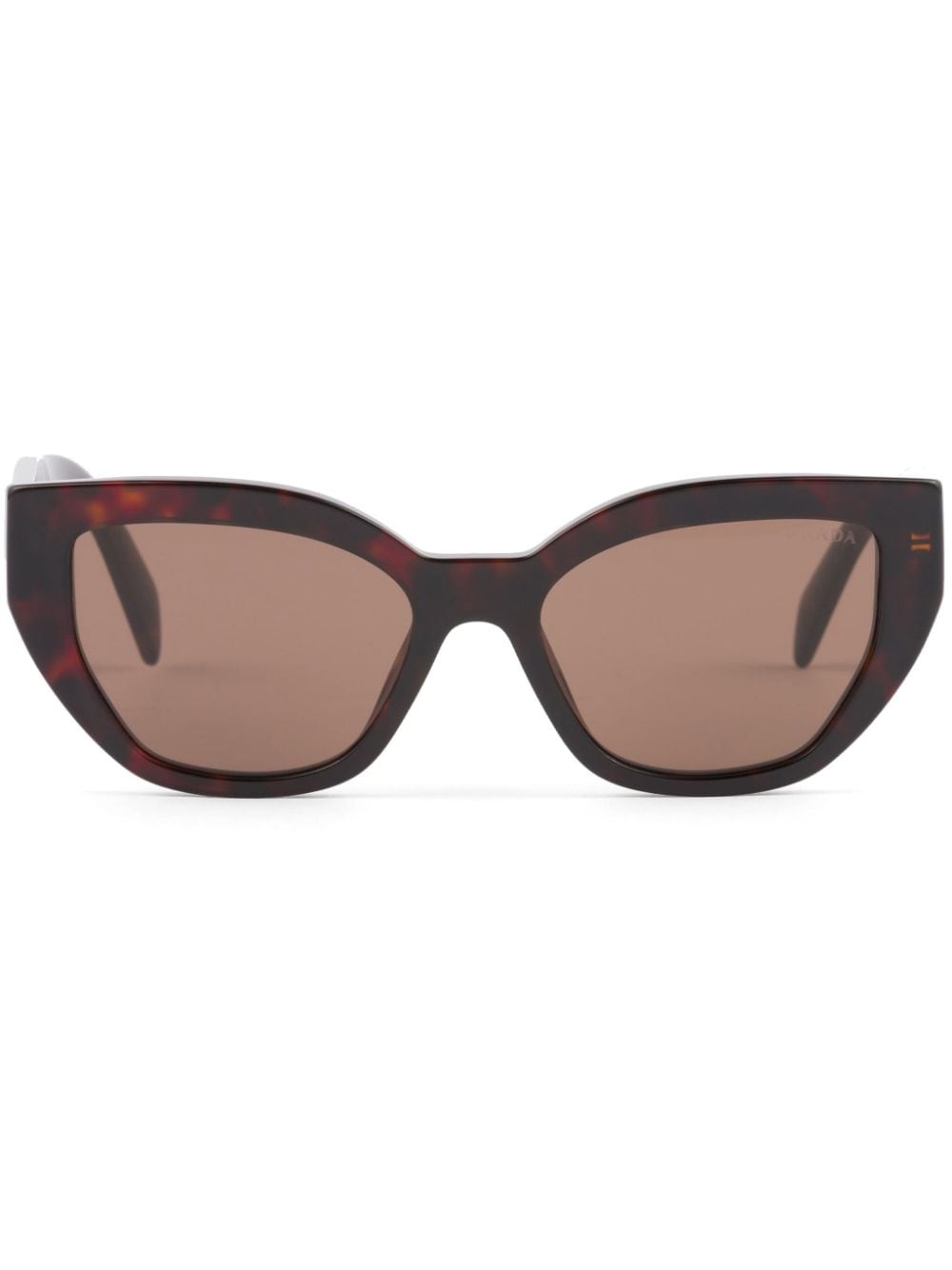 Prada Eyewear cat-eye tortoiseshell-effect sunglasses - Brown von Prada Eyewear