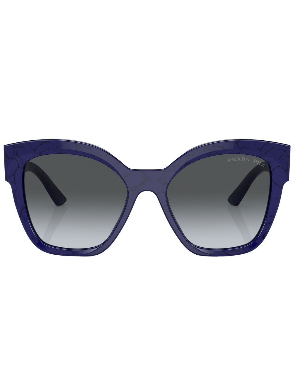Prada Eyewear logo-arm cat-eye sunglasses - Blue von Prada Eyewear