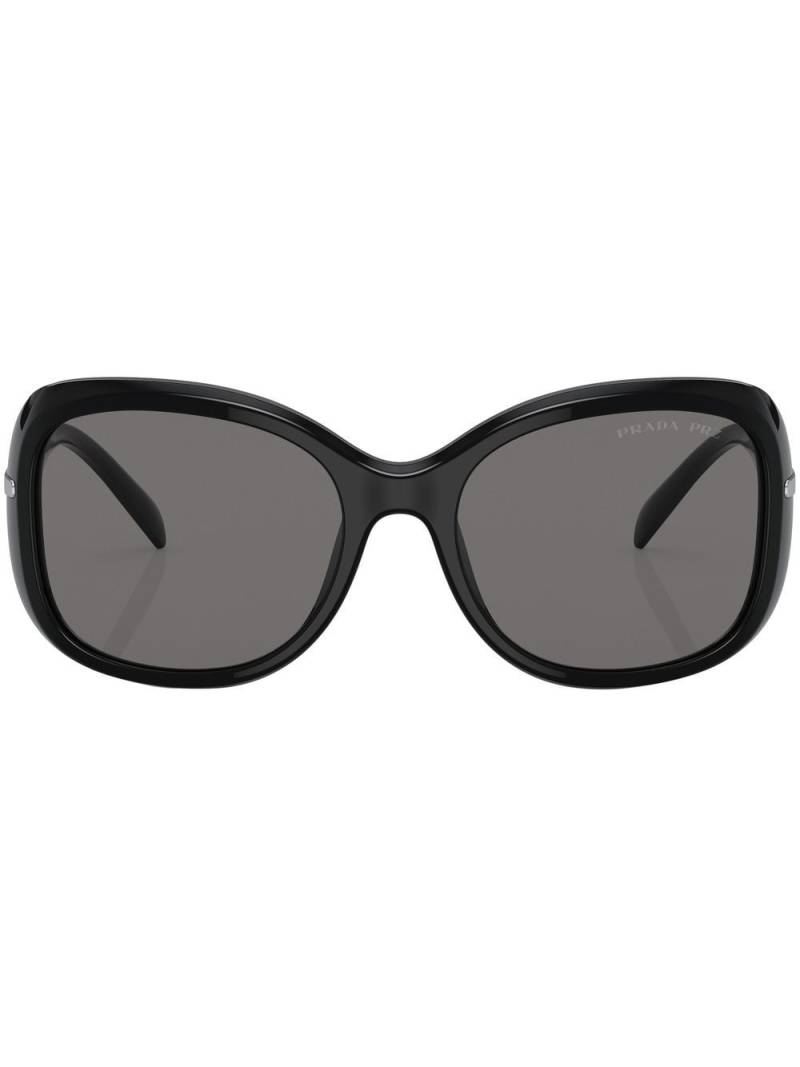Prada Eyewear logo-arm detail sunglasses - Black von Prada Eyewear