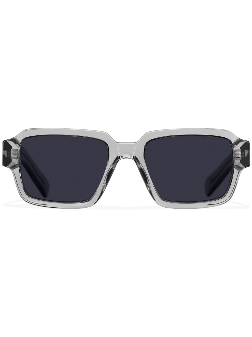 Prada Eyewear logo-detail rectangle-frame sunglasses - Grey von Prada Eyewear