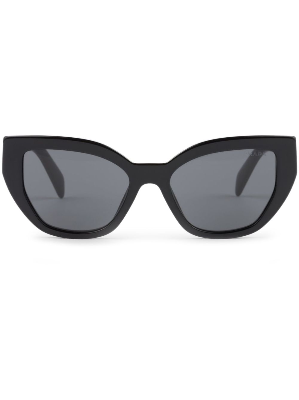 Prada Eyewear logo-lettering cat-eye sunglasses - Black von Prada Eyewear