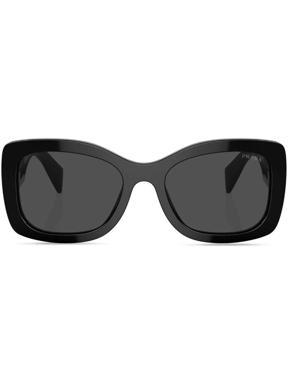 Prada Eyewear logo-lettering square sunglasses - Black von Prada Eyewear