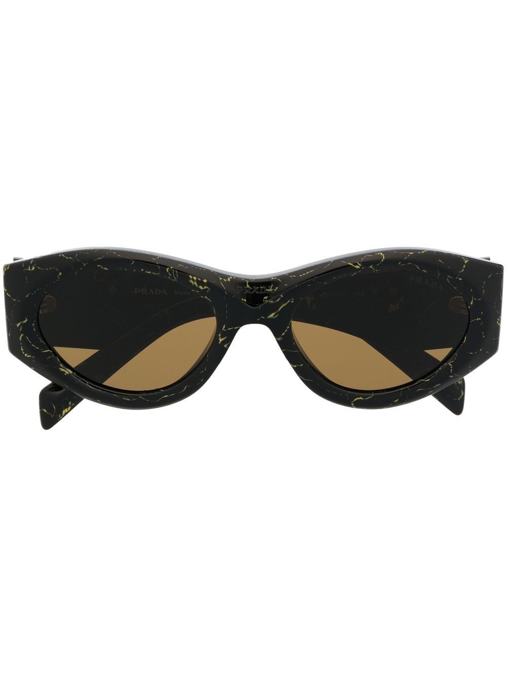 Prada Eyewear logo-plaque sunglasses - Black von Prada Eyewear