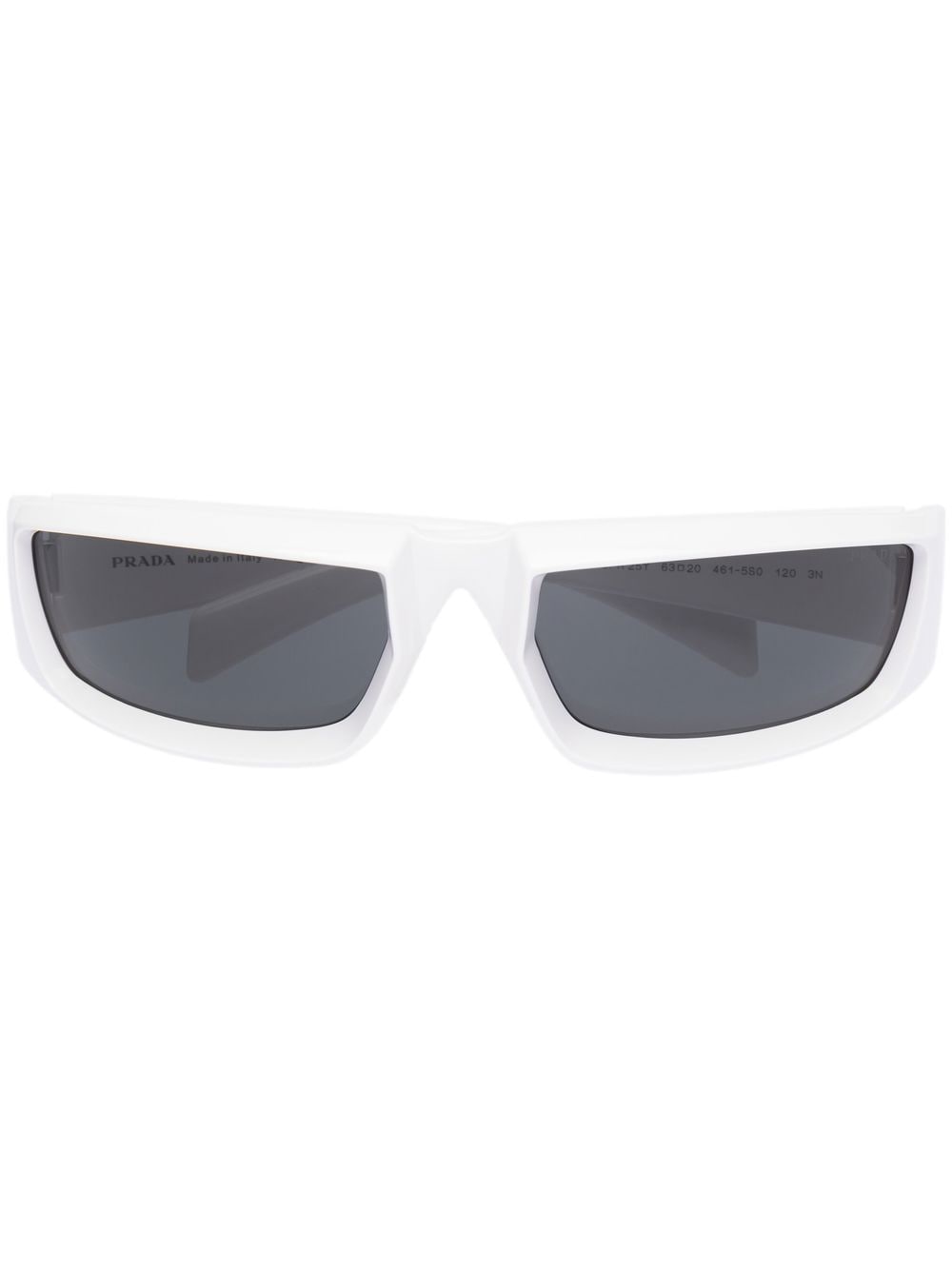 Prada Eyewear logo square-frame sunglasses - White von Prada Eyewear